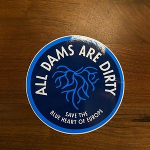 Patagonia All Dams Are Dirty sticker